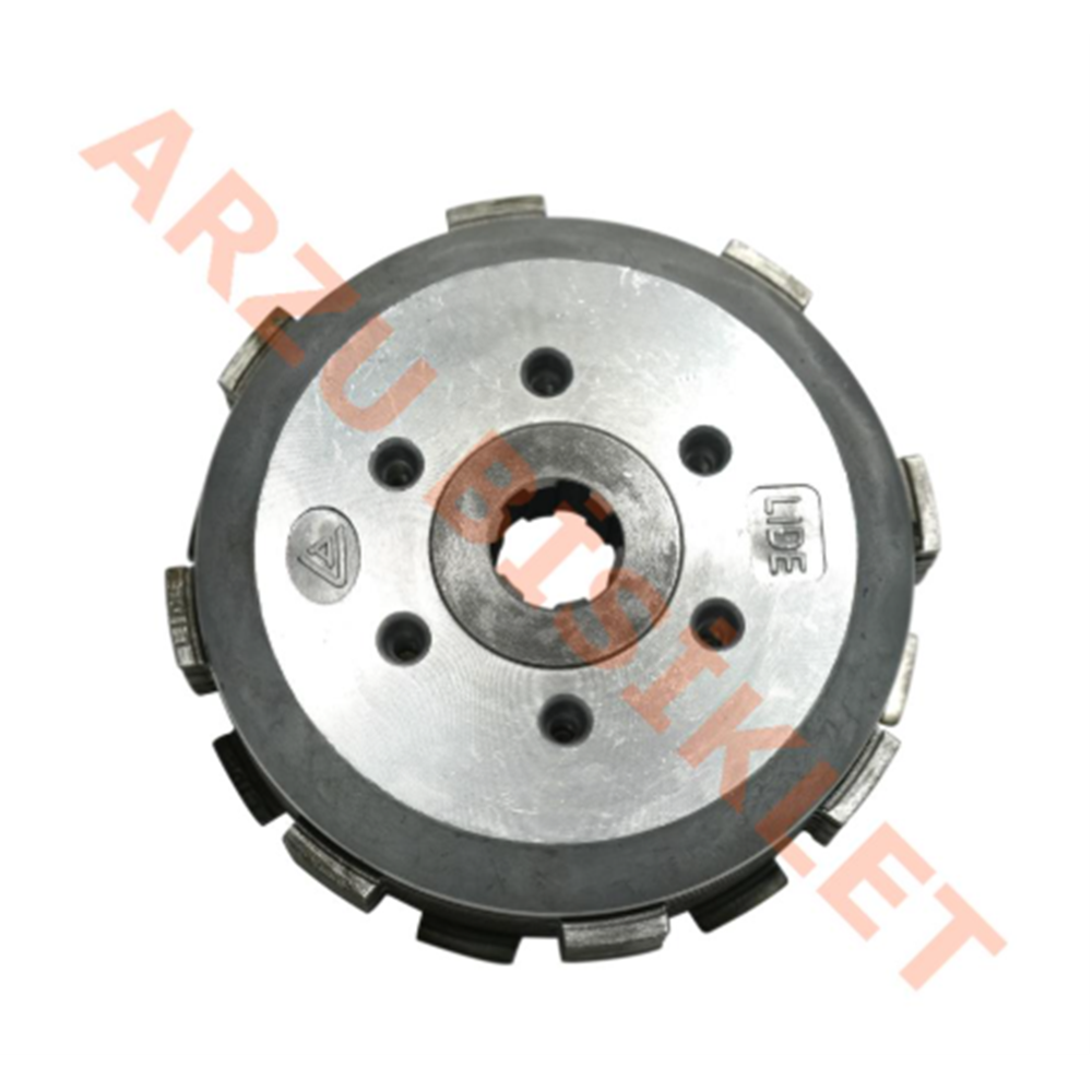 DEBRİYAJ GÖBEK KOMPLE 6 YILDIZ [7 BALATALI] [LIDE] [BÜYÜK BİLYA] CG200-250