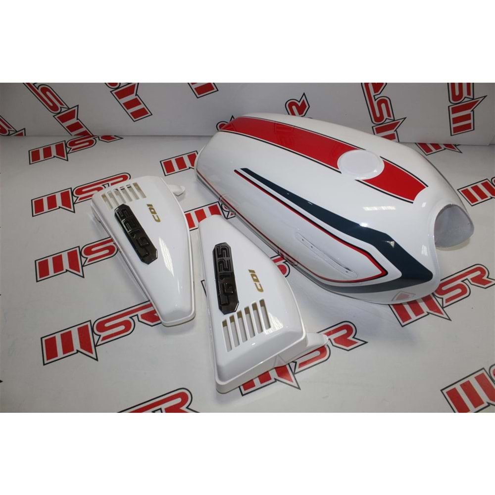 CG DEPO YAN KAPAK SET BEYAZ ŞERİTLİ MSR