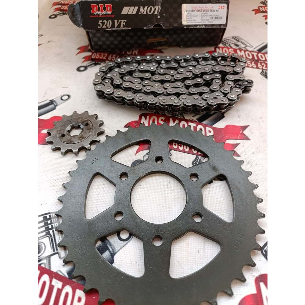 ZİNCİR DİŞLİ SETİ BAJAJ PULSAR NS 200 YM 14T-4-110L