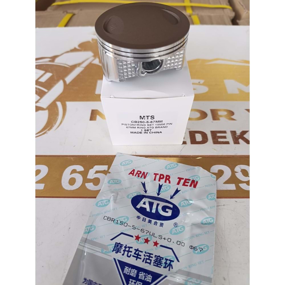 MTS PİSTON 67 MM 15P TEK SEKMAN 8mm
