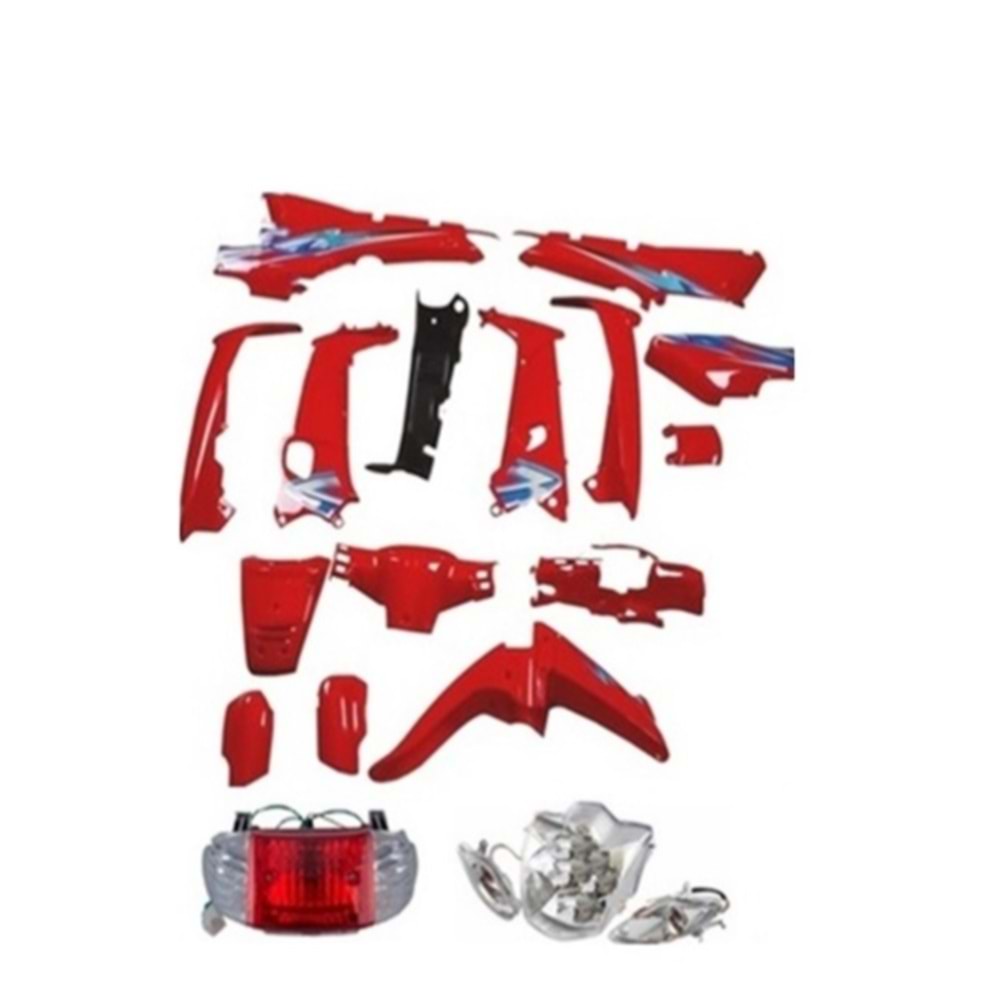 KAPORTA SET MONDİAL KH100 MONDİAL KIRMIZI FAR STOP