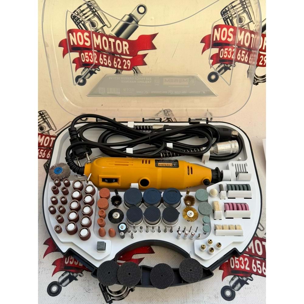 GRAVÜR SETİ AVUC İÇİ 210 PARÇA TAKIM SETİ