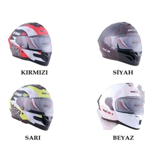 Kask Kapalı Ece Sertifikalı- Mat Siyah
