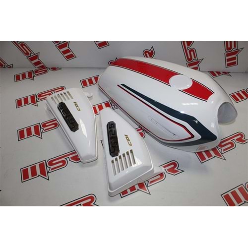 CG DEPO YAN KAPAK SET BEYAZ ŞERİTLİ MSR