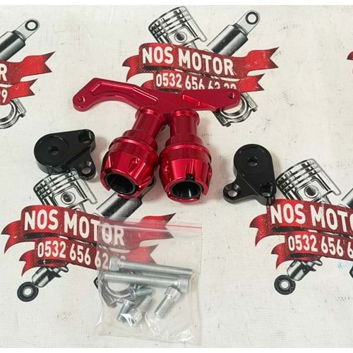 EGZOZ KORUMA TAKOZU SET KIRMIZI PCX