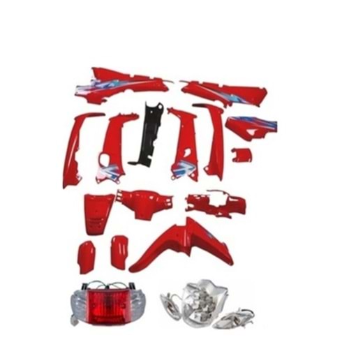 KAPORTA SET MONDİAL KH100 MONDİAL KIRMIZI FAR STOP