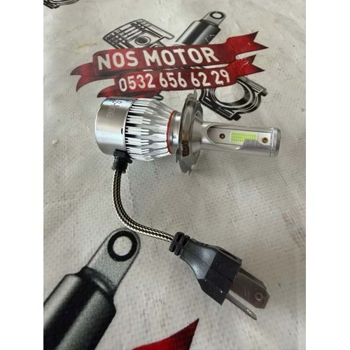H4 LED XENON BUZ MAVİSİ ŞİMŞEK ETKİLİ ZENO